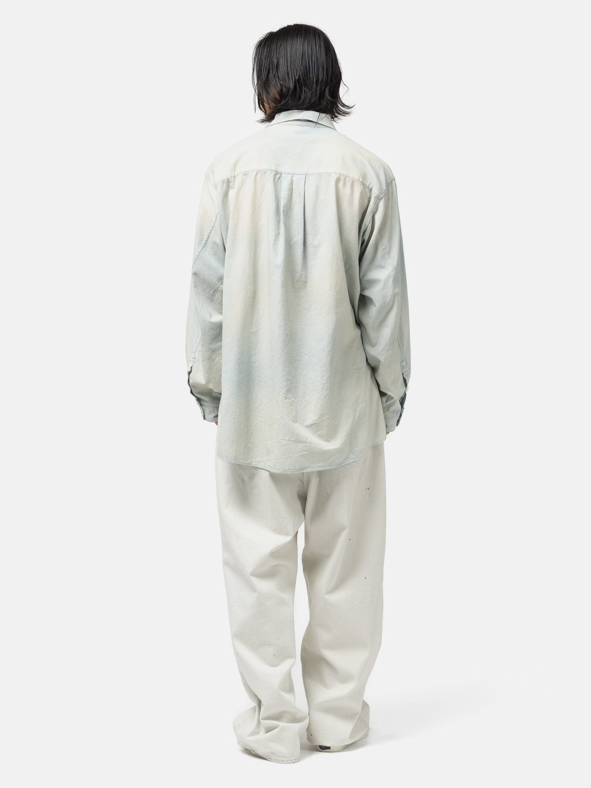 ANCELLM Chambray Over Shirt Indigo