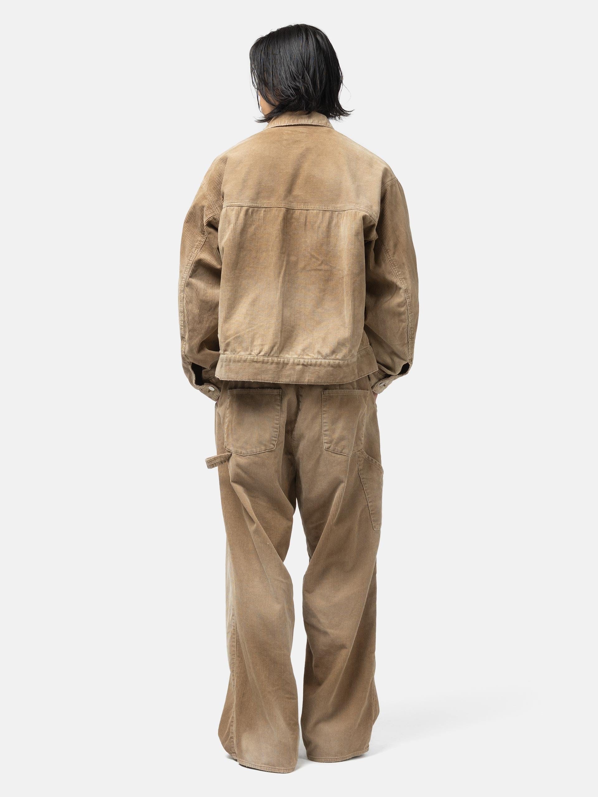 ANCELLM Corded Velveteen Painter Pants Brown