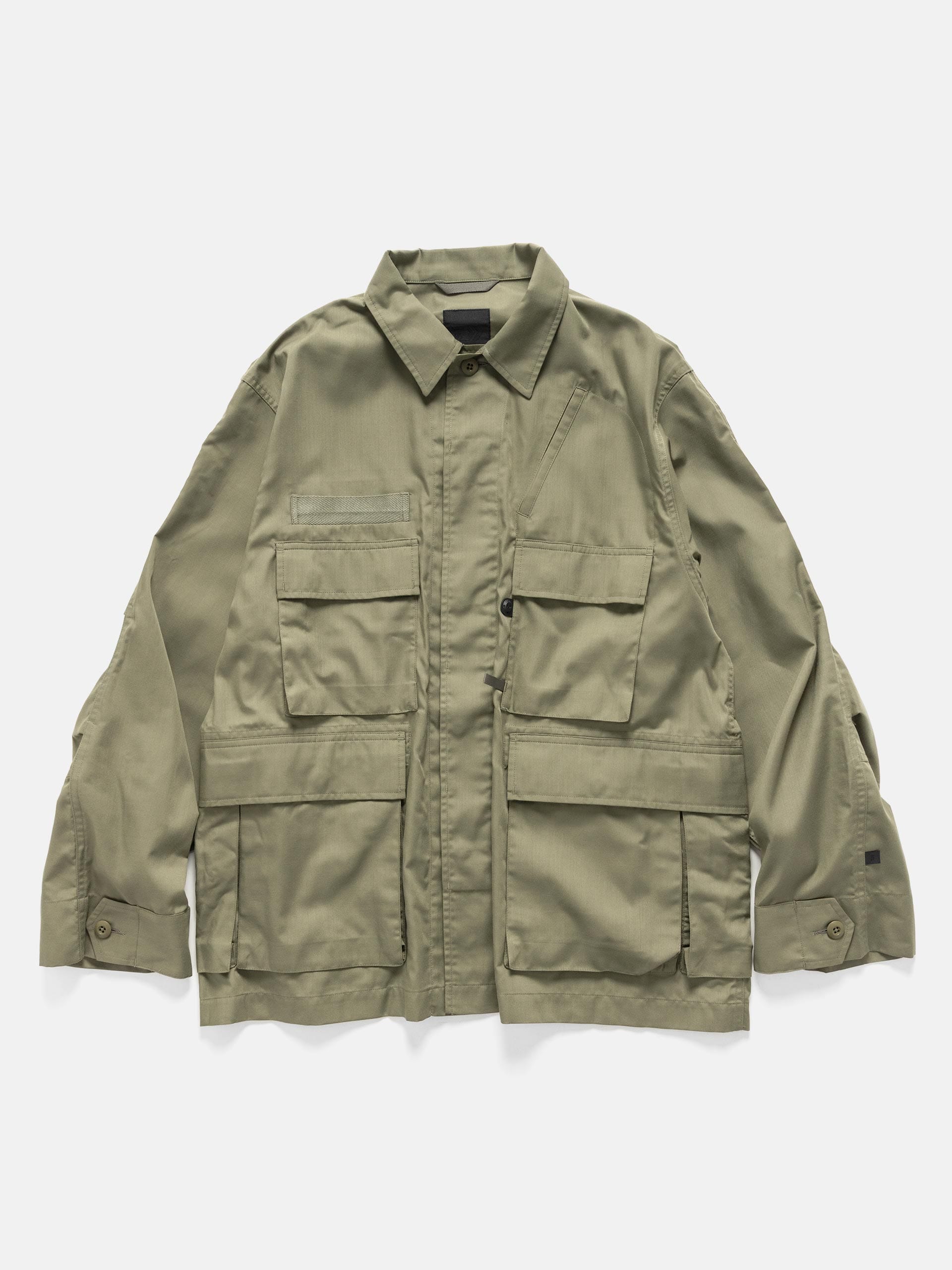 DAIWA Tech Multi Fishing Pocket Mil BDU Shirt L/S Sage Gray