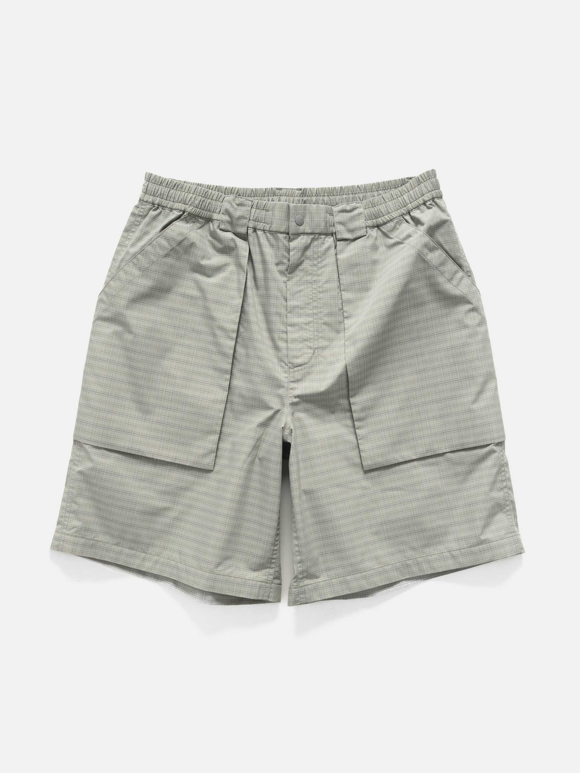 DAIWA Tech 3D Pocket Cargo Shorts Summer Plaidlt. Gray