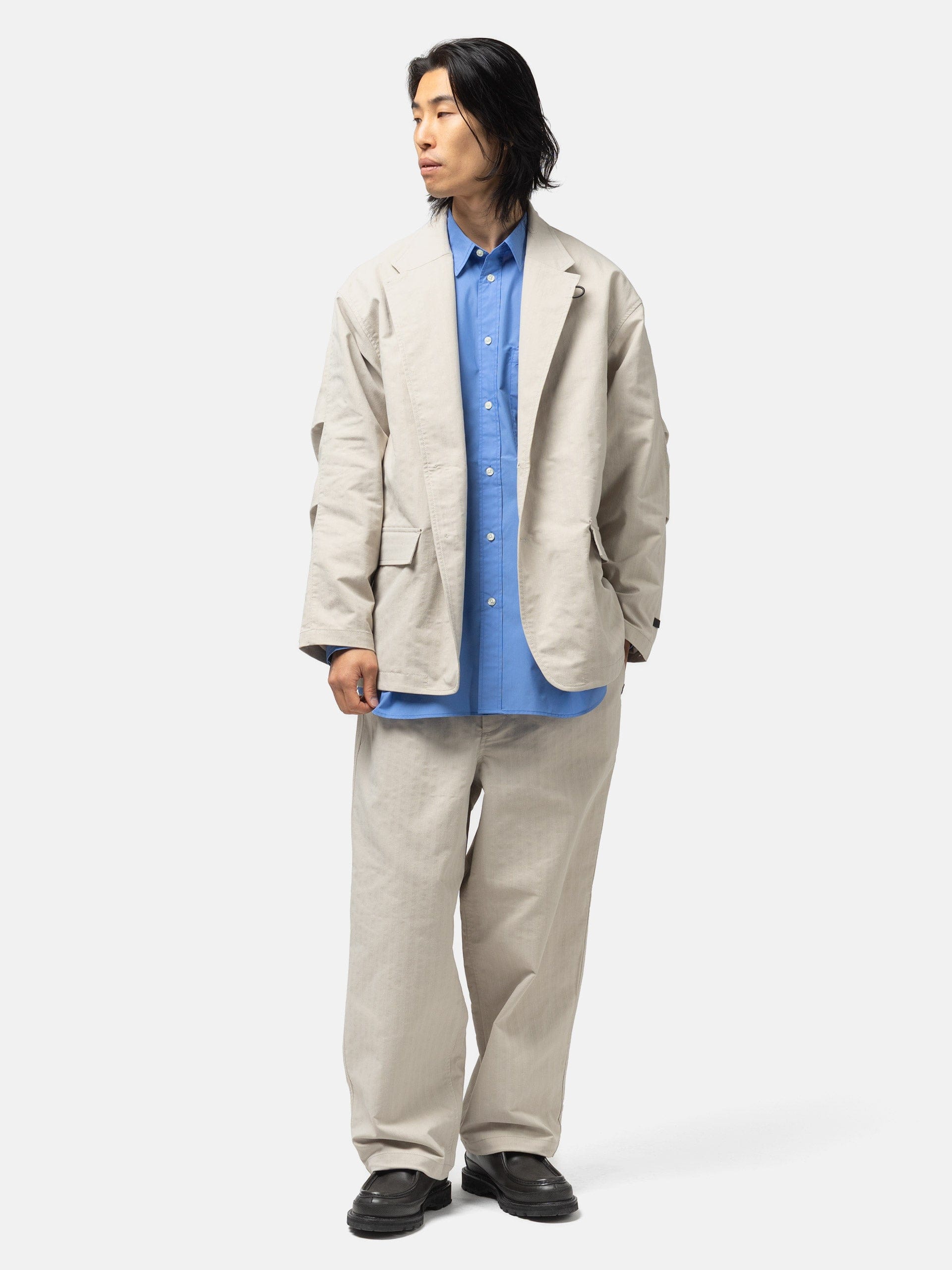 DAIWA Tech Easy Trousers Herringbone Ecru