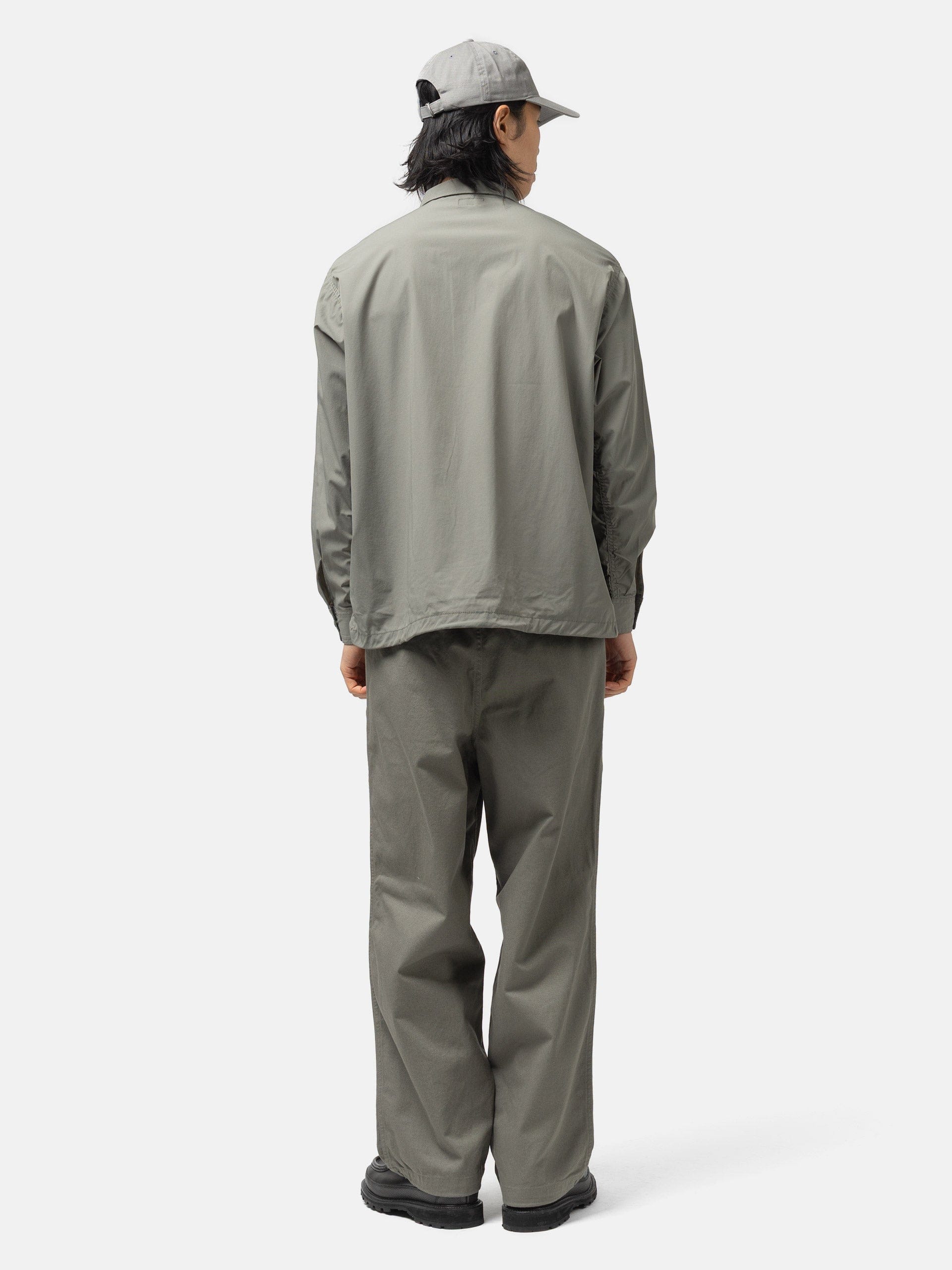 BEAMS Tech Pullover Shirt Sage