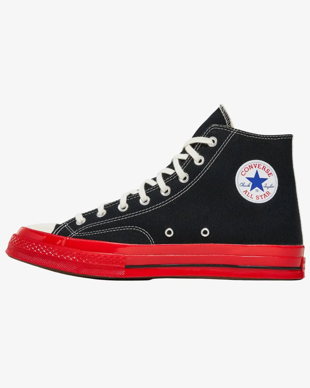 Converse Comme des Garcons Play x Coverse Chuck 70 High Black Red