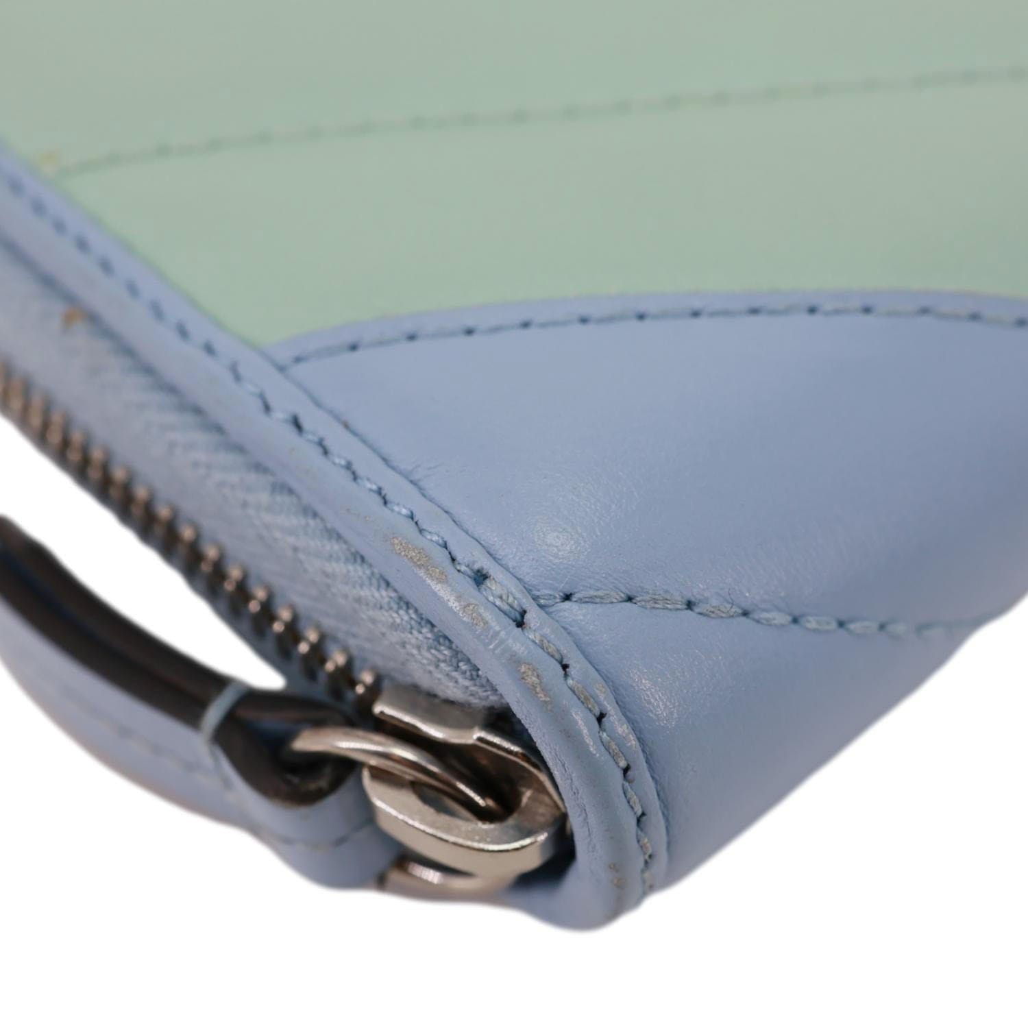 Gucci GG Marmont Matelasse Calfskin Leather Zip Around Wallet Pastel Multicolor