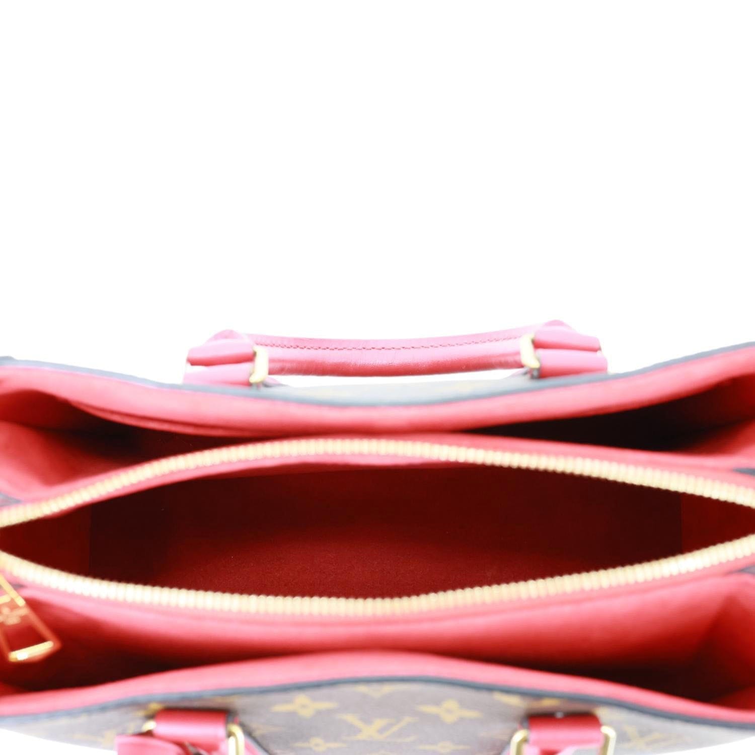 LOUIS VUITTON Soufflot BB Monogram Canvas Shoulder Bag Red