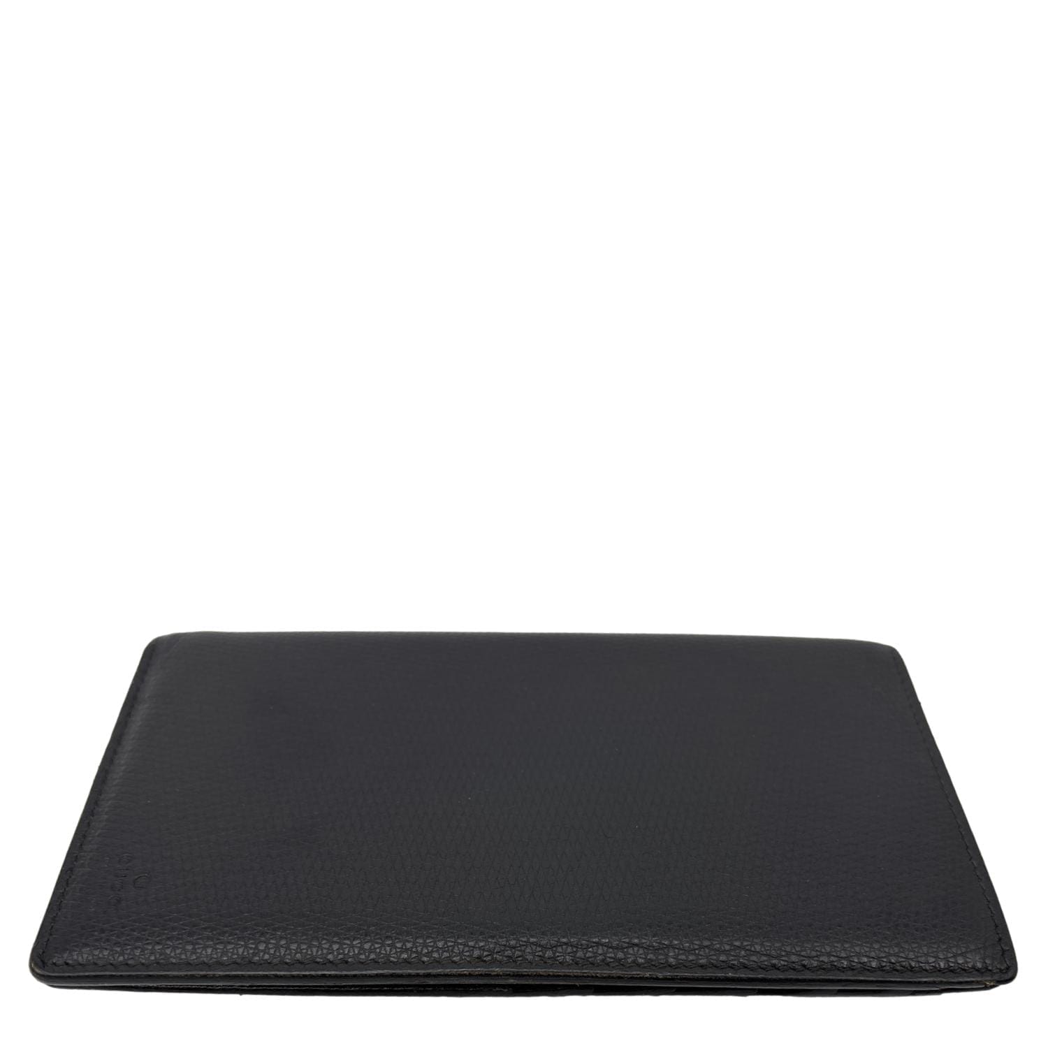 GUCCI Leather Long Bi-fold Wallet Black 03948