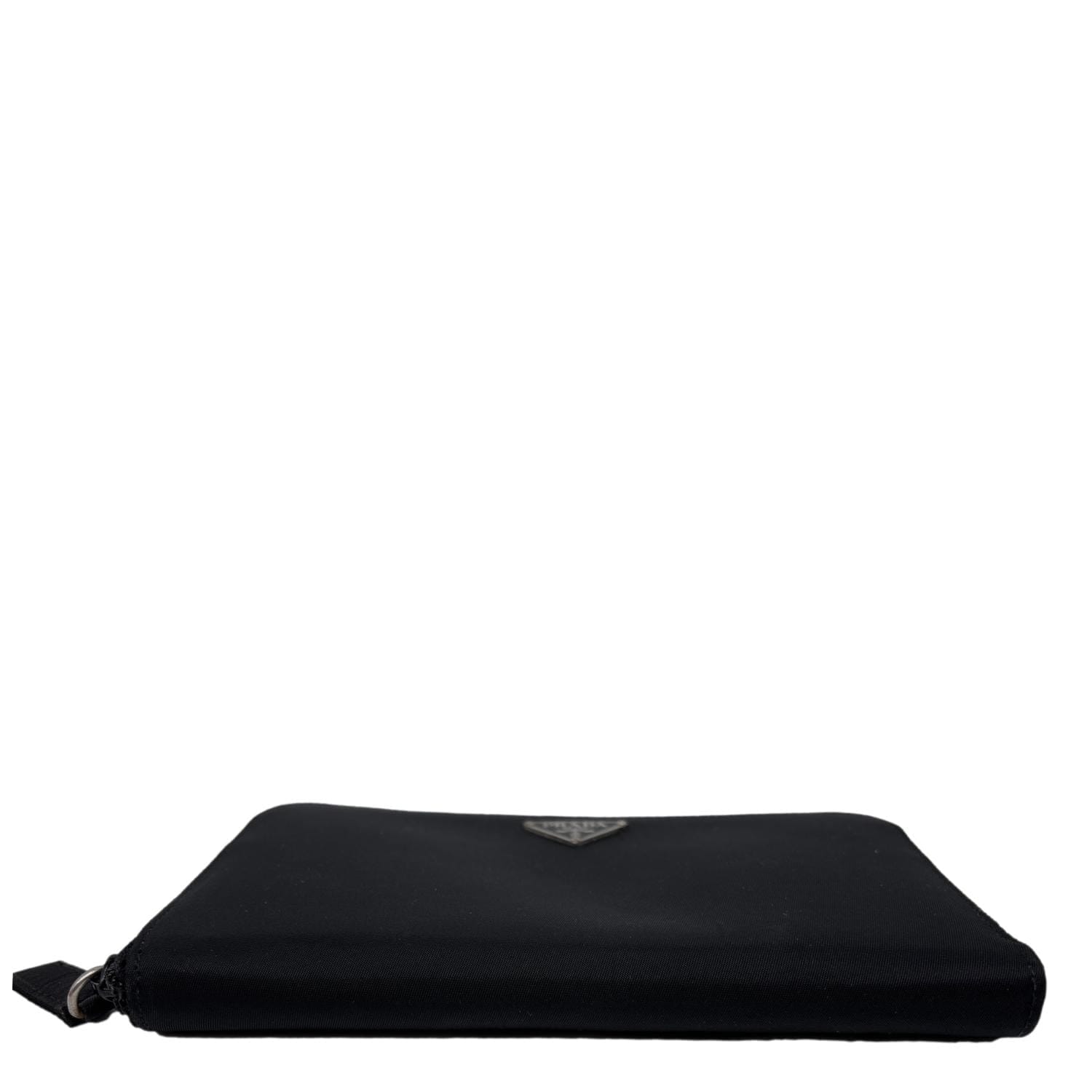 PRADA Tessuto Nylon Zip Around Long Wallet Black