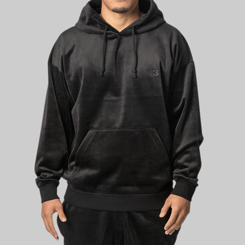 Y-3 Velvet Corduroy Hoodie - Black