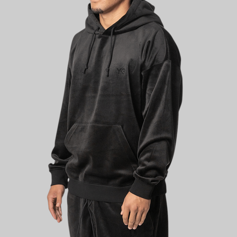 Y-3 Velvet Corduroy Hoodie - Black