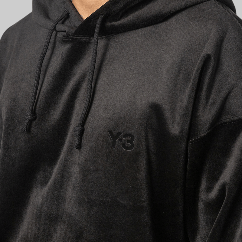 Y-3 Velvet Corduroy Hoodie - Black