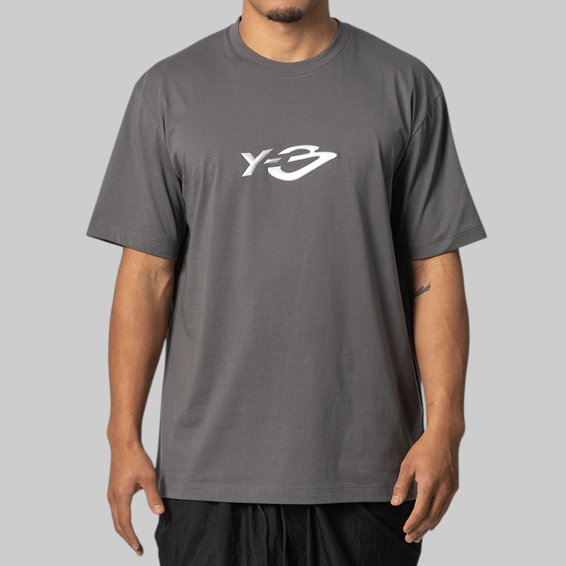 Y-3 Liquid Logo T-Shirt - Grey