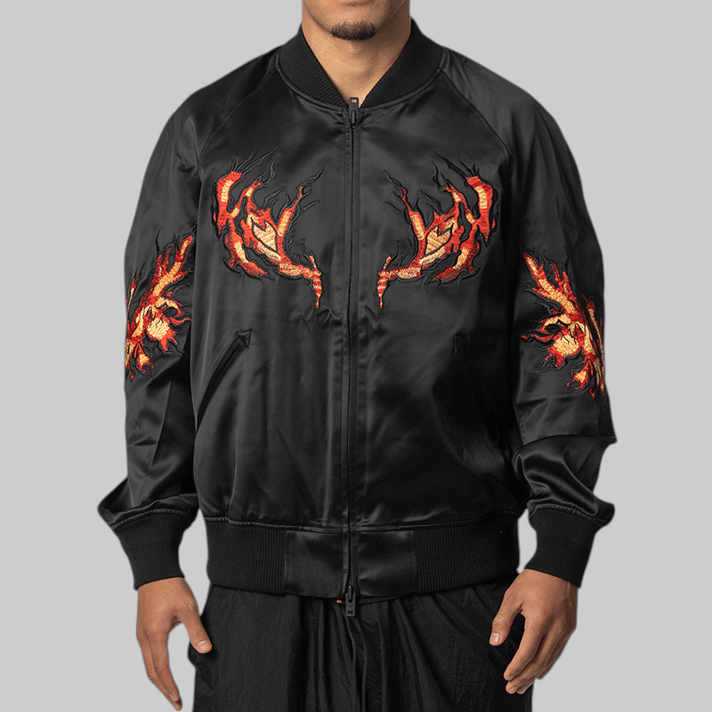 Y-3 Graphic Souvenir Jacket - Black