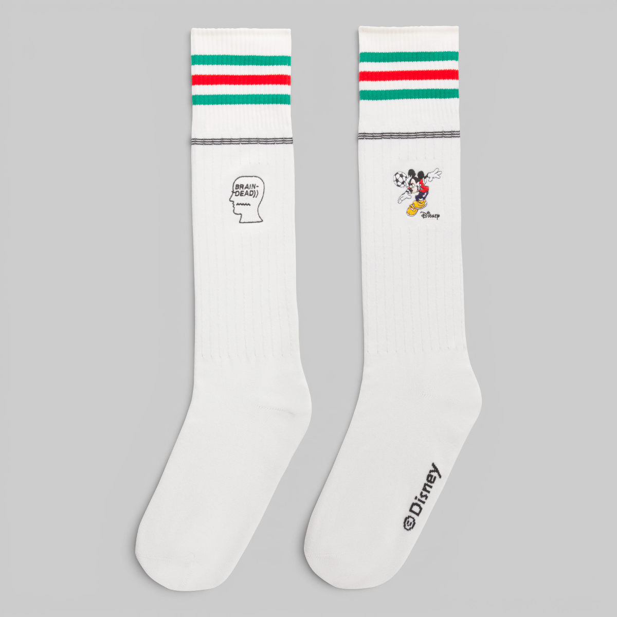 adidas Brain Dead Disney Socks - Chalk White