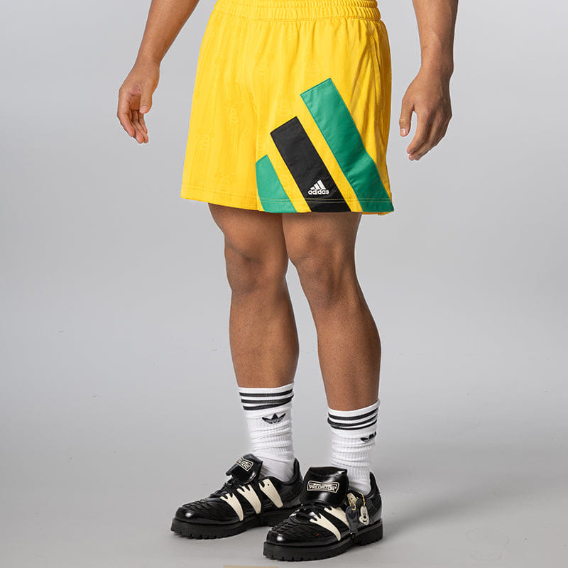 adidas Brain Dead Disney Football Shorts - Bold Gold