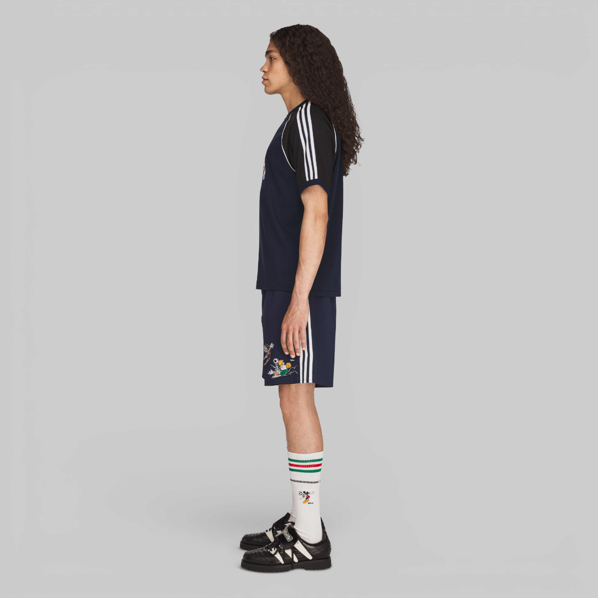 adidas Brain Dead Disney T-Shirt - Collegiate Navy