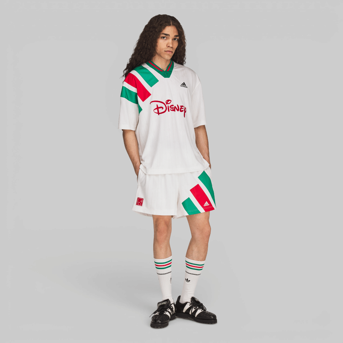 adidas Brain Dead Disney Soccer Jersey - Chalk White