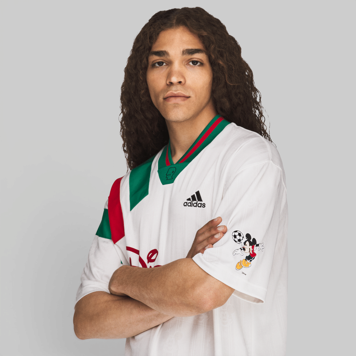 adidas Brain Dead Disney Soccer Jersey - Chalk White