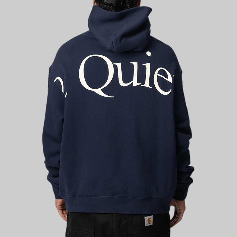 Museum of Peace & Quiet Jumbo Wordmark Hoodie - Navy
