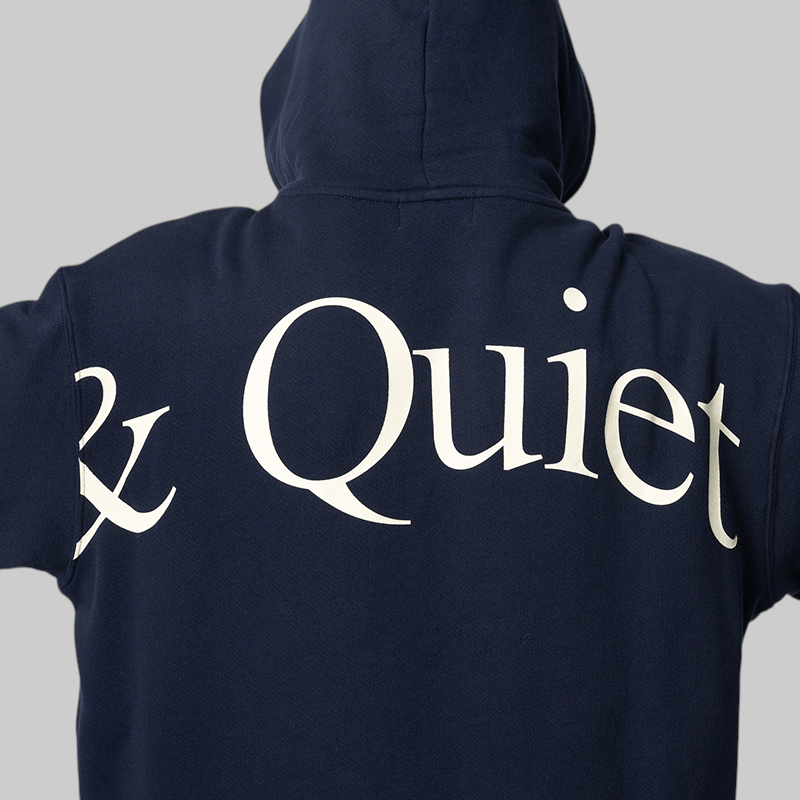 Museum of Peace & Quiet Jumbo Wordmark Hoodie - Navy