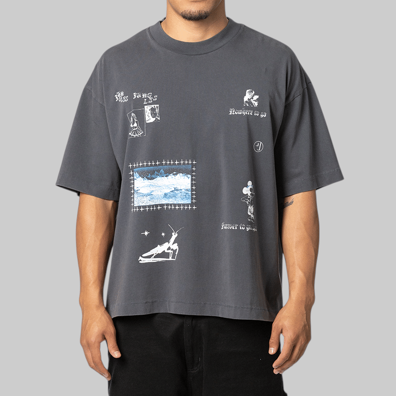 Jungles Jungles No Where To Go T-Shirt - Vintage Blue