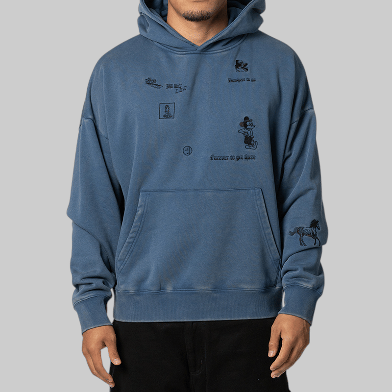 Jungles Jungles No Where To Go Hoodie - Blue