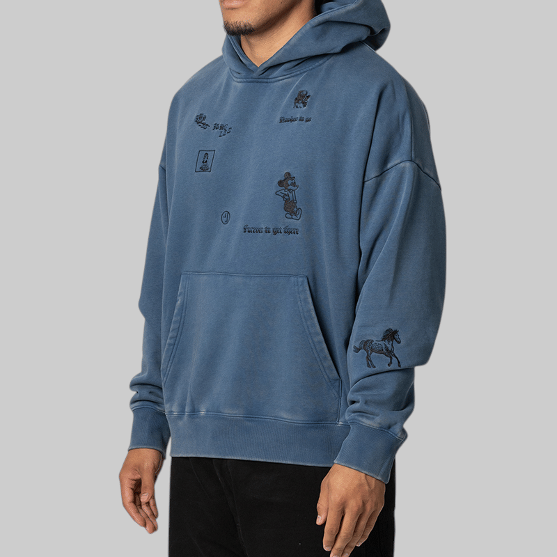 Jungles Jungles No Where To Go Hoodie - Blue