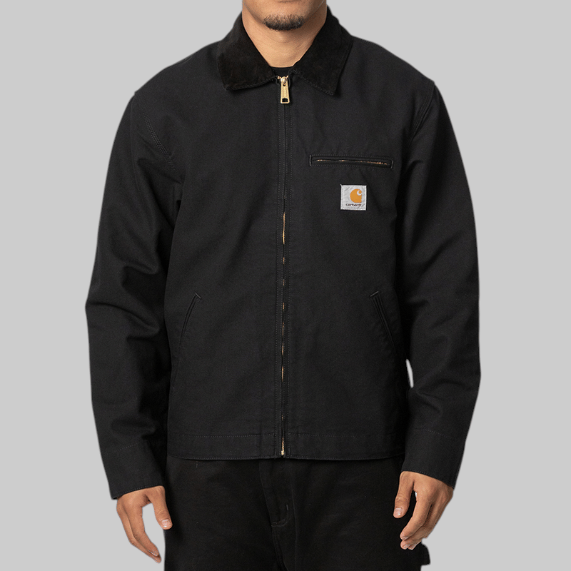 Carhartt WIP Detroit Jacket - Black/Black Rinsed