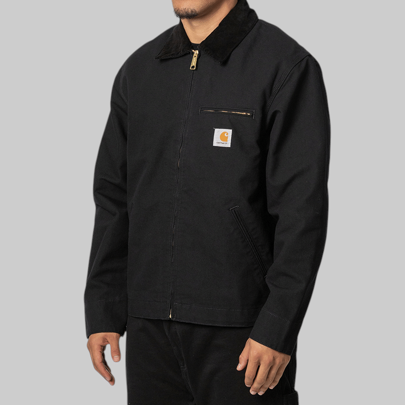 Carhartt WIP Detroit Jacket - Black/Black Rinsed