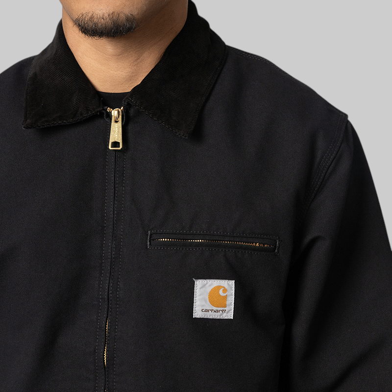Carhartt WIP Detroit Jacket - Black/Black Rinsed