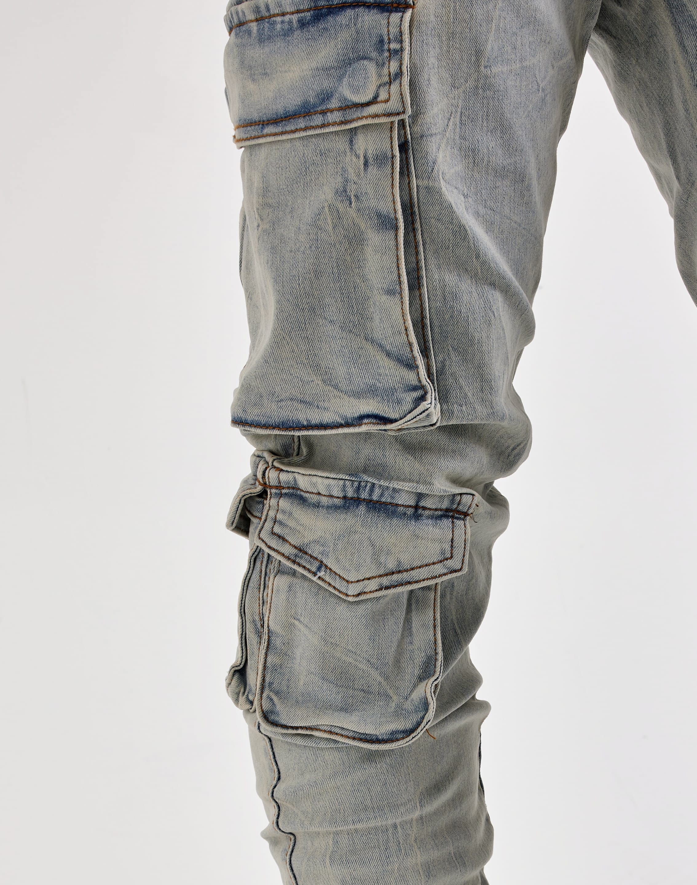 WAIMEA Stacked Cargo Denim Jeans