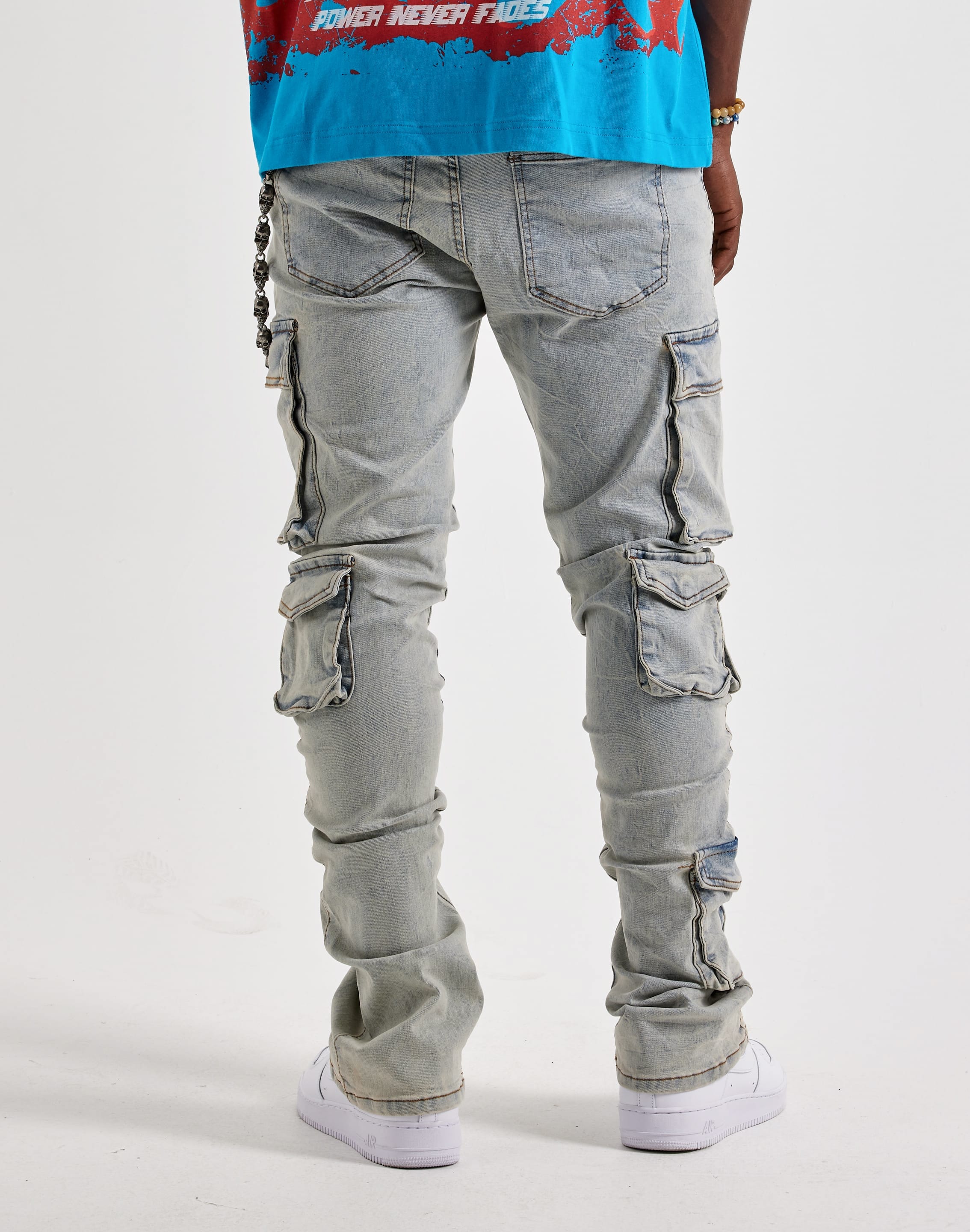 WAIMEA Stacked Cargo Denim Jeans