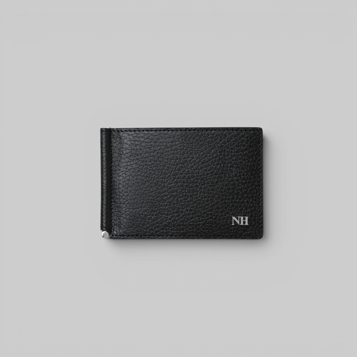 Neighborhood Leather Clip Wallet - Black