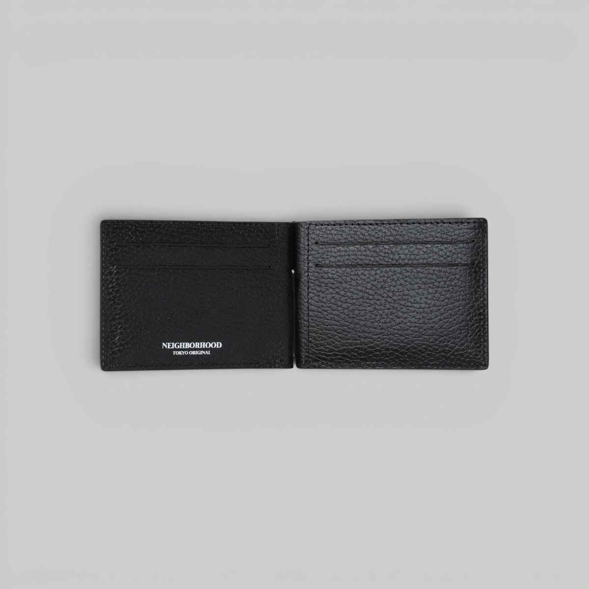 Neighborhood Leather Clip Wallet - Black