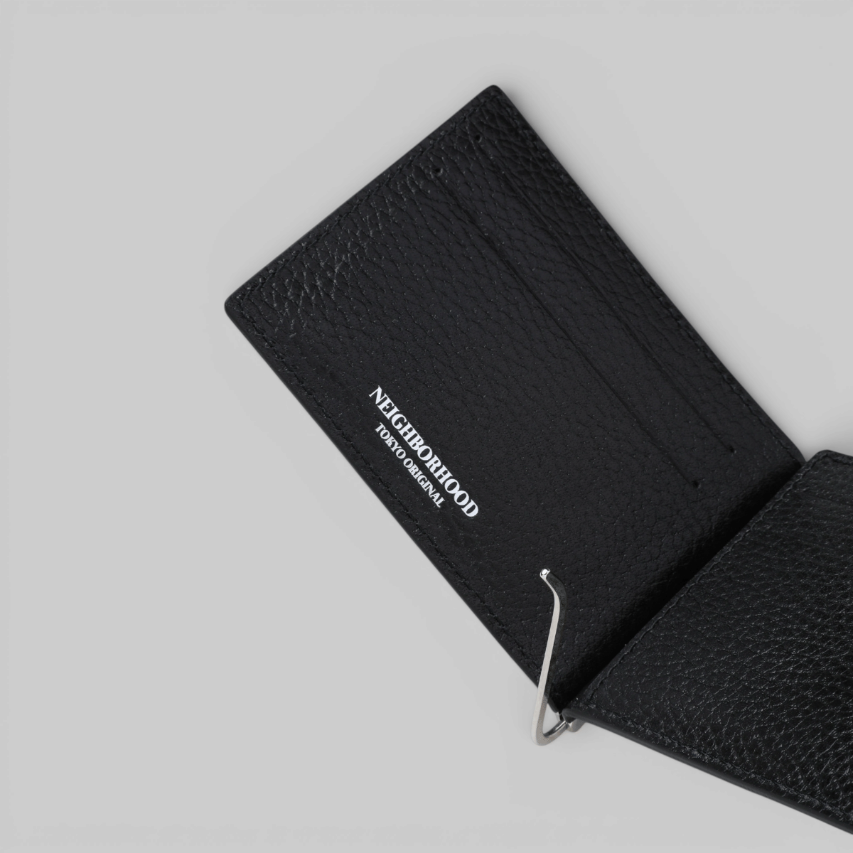 Neighborhood Leather Clip Wallet - Black