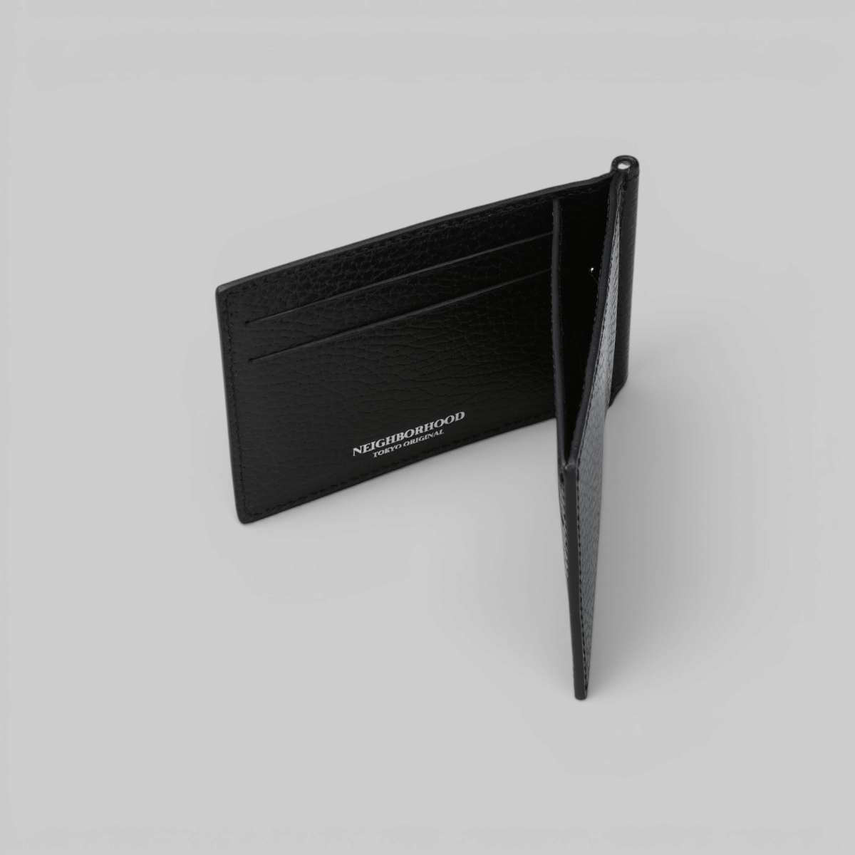 Neighborhood Leather Clip Wallet - Black