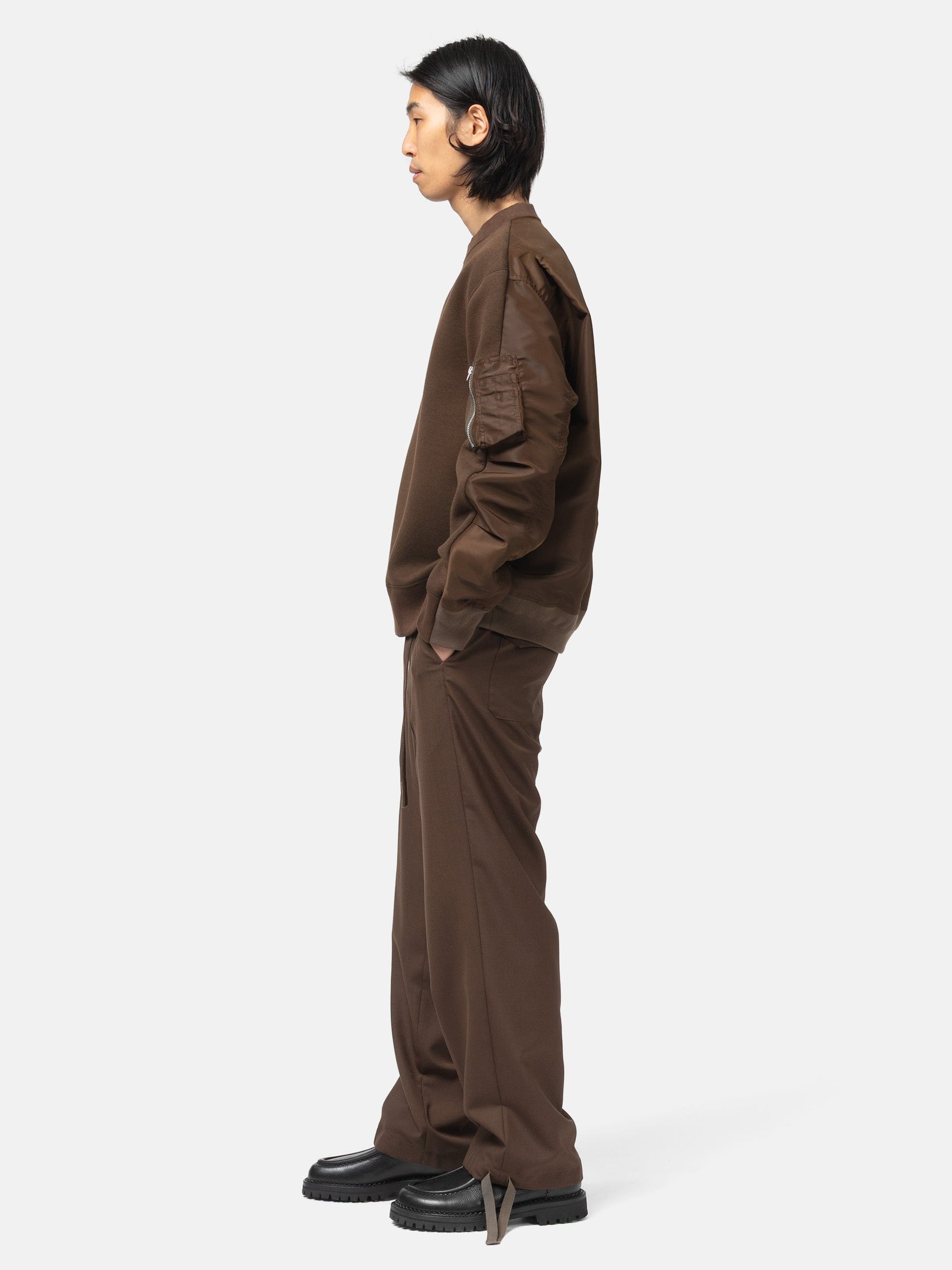 Sacai Suiting Pants Brown