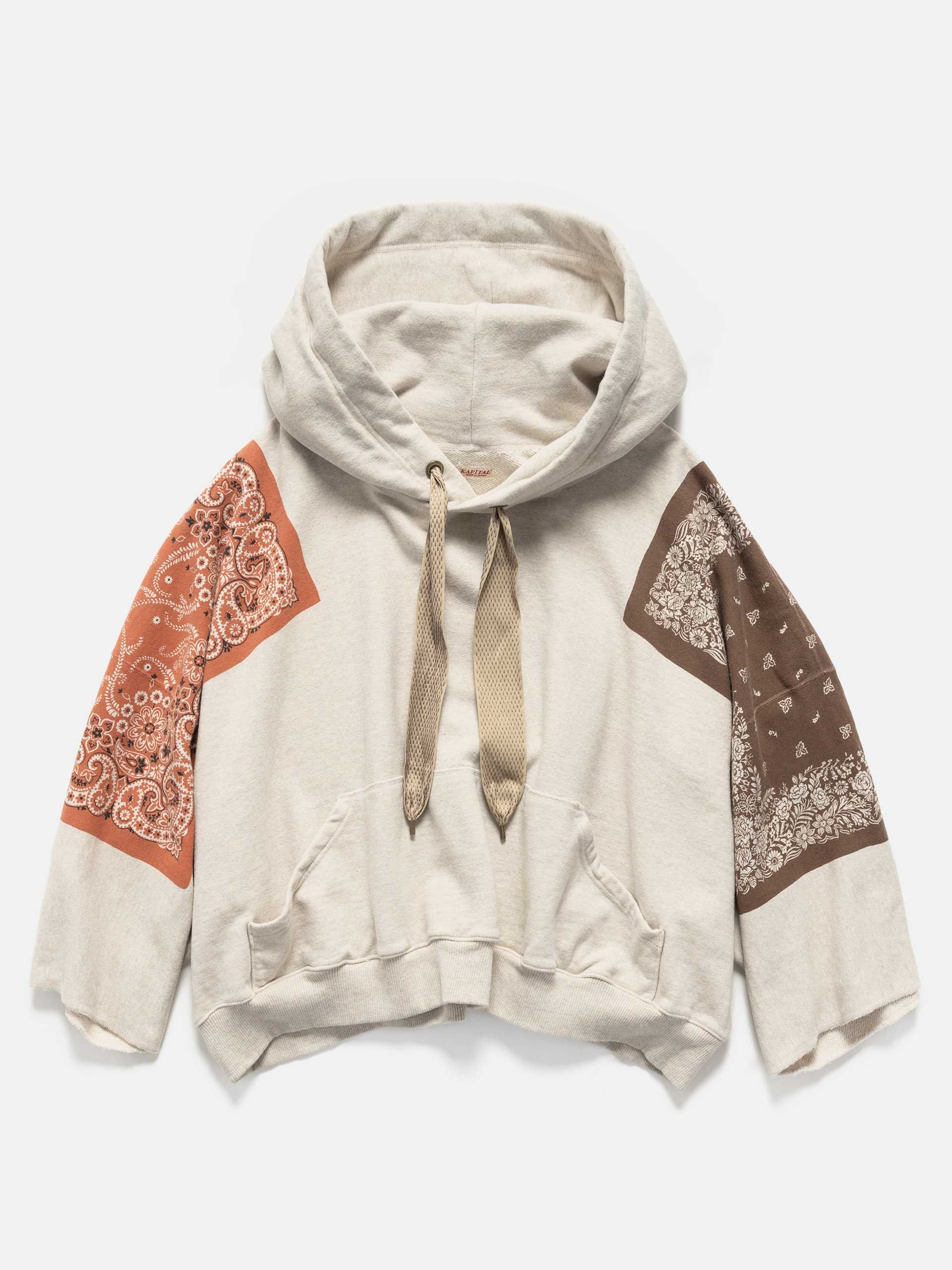 KAPITAL TOP SWT Knit Bandana DEVIL HOODIE Brown