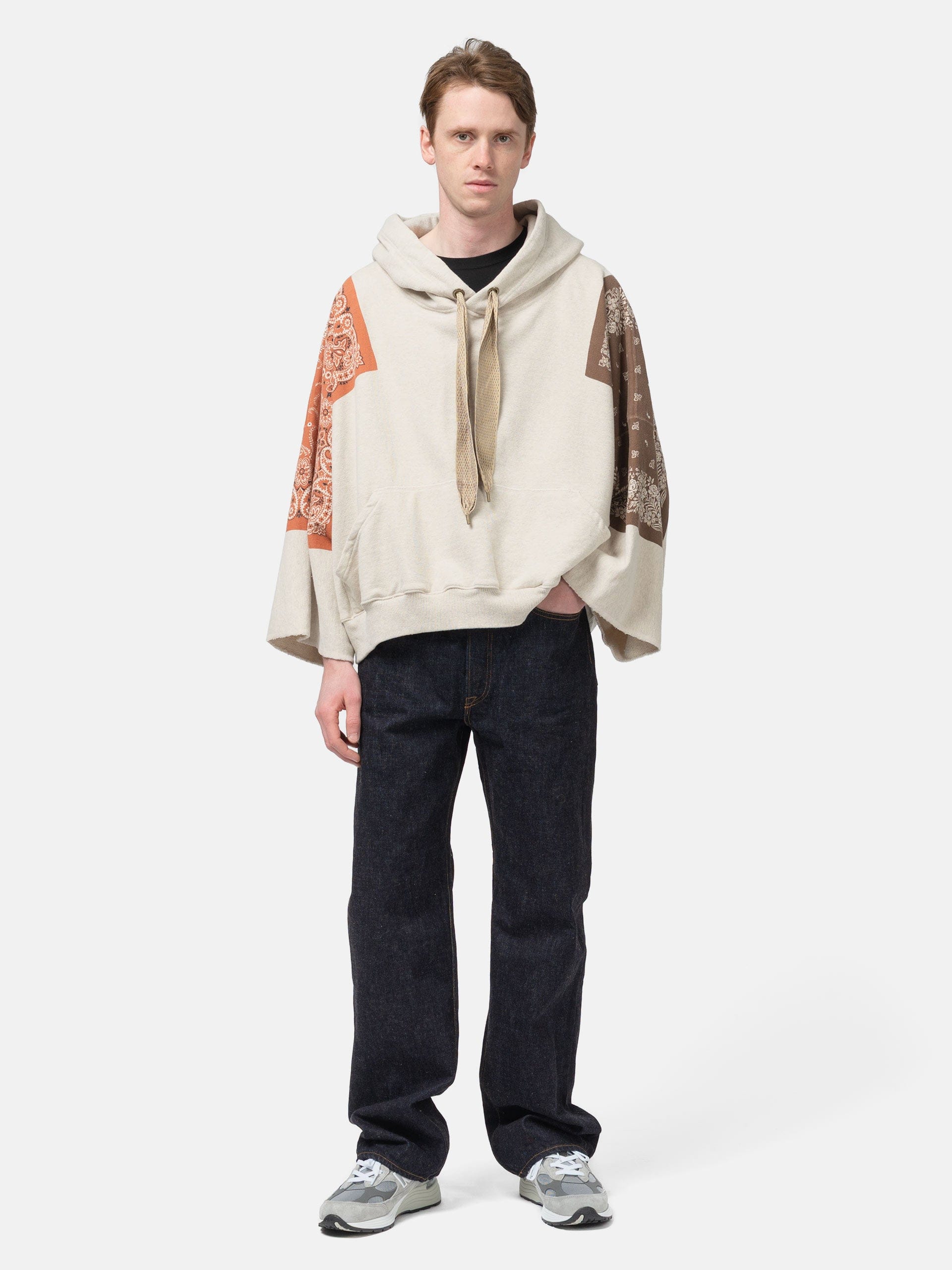 KAPITAL TOP SWT Knit Bandana DEVIL HOODIE Brown
