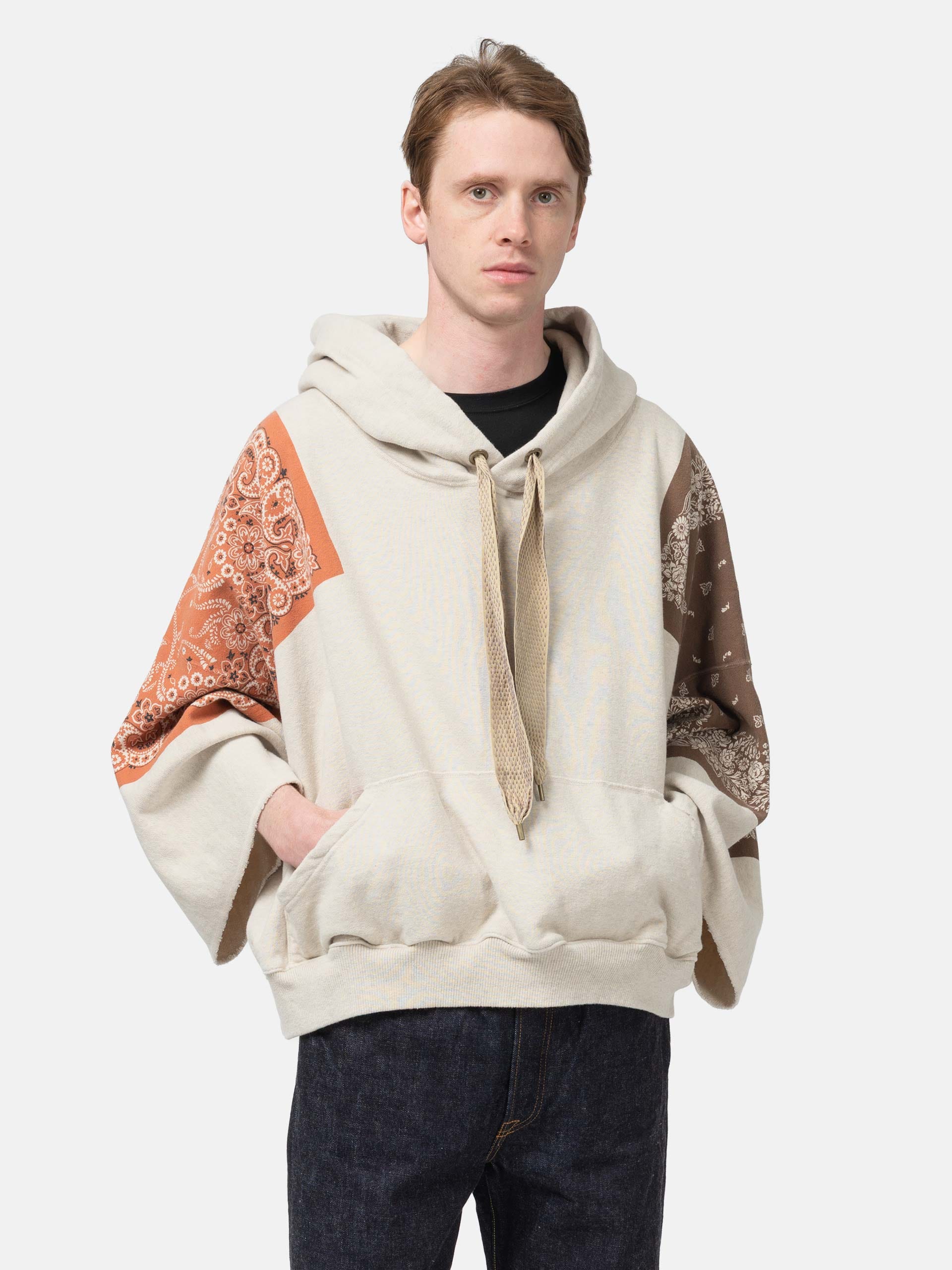 KAPITAL TOP SWT Knit Bandana DEVIL HOODIE Brown