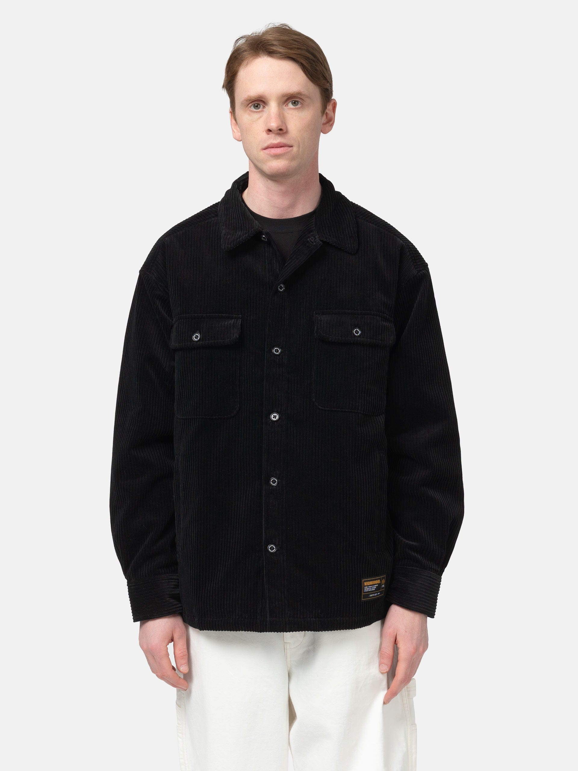 Neighborhood Corduroy CPO Shirt LS Black