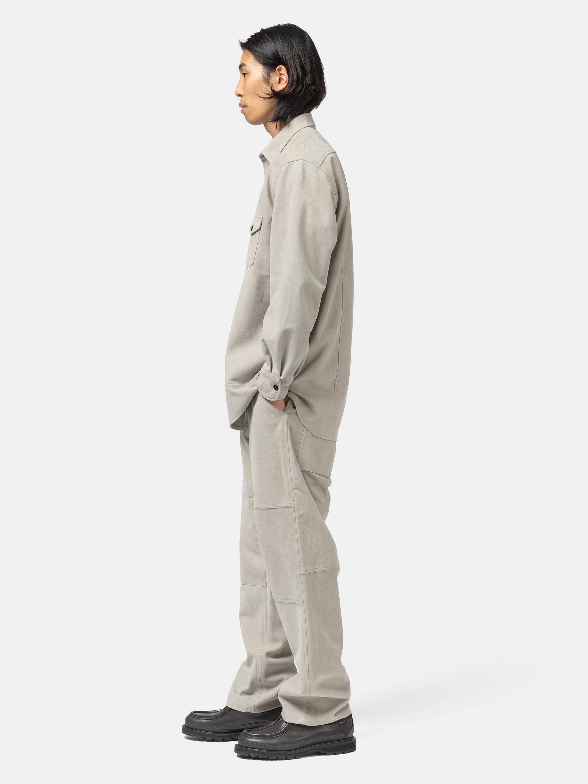 Cale Sheep Suede Light Pant Grey