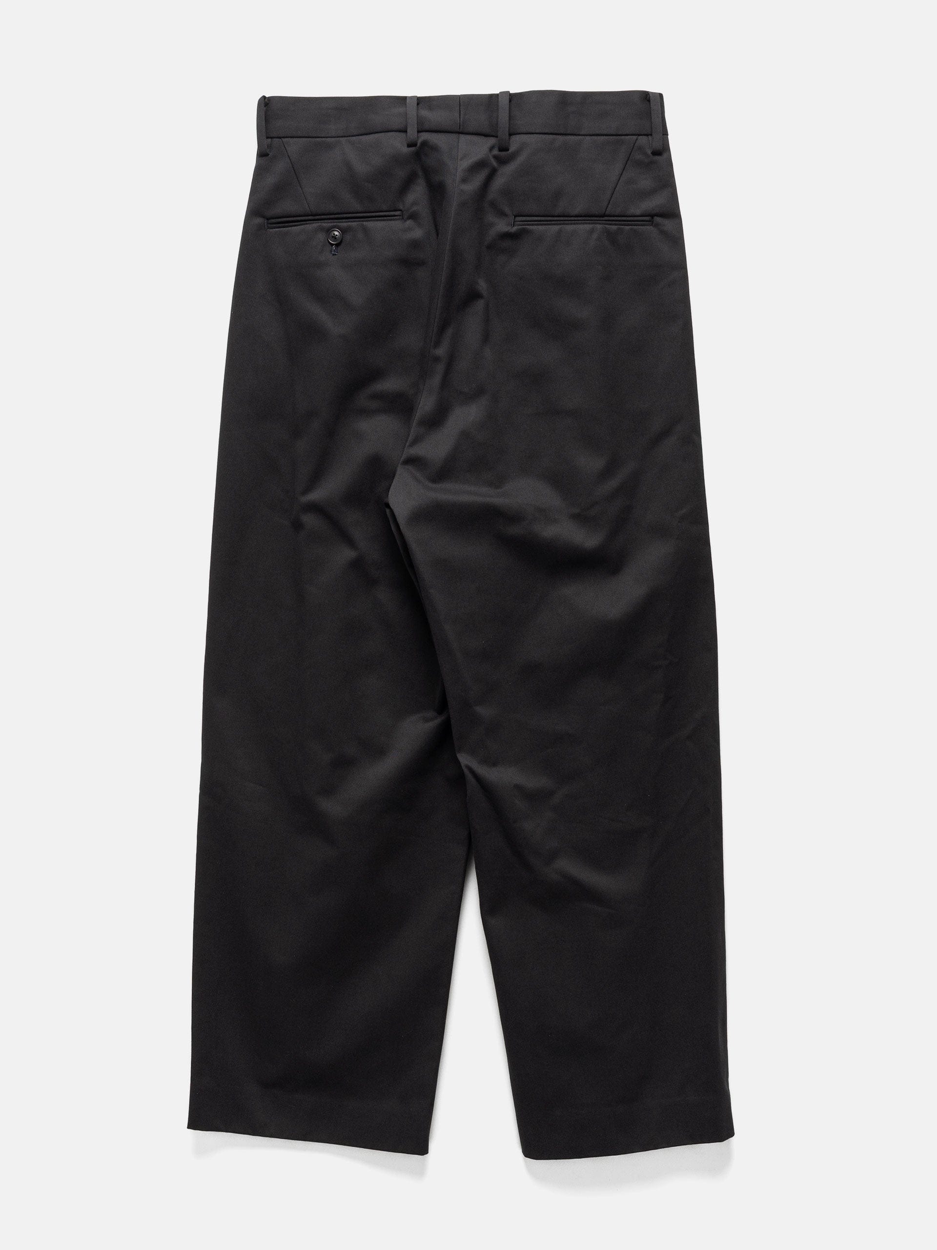 URU Organic Cotton Chino 1 Tuck Pants D. Navy
