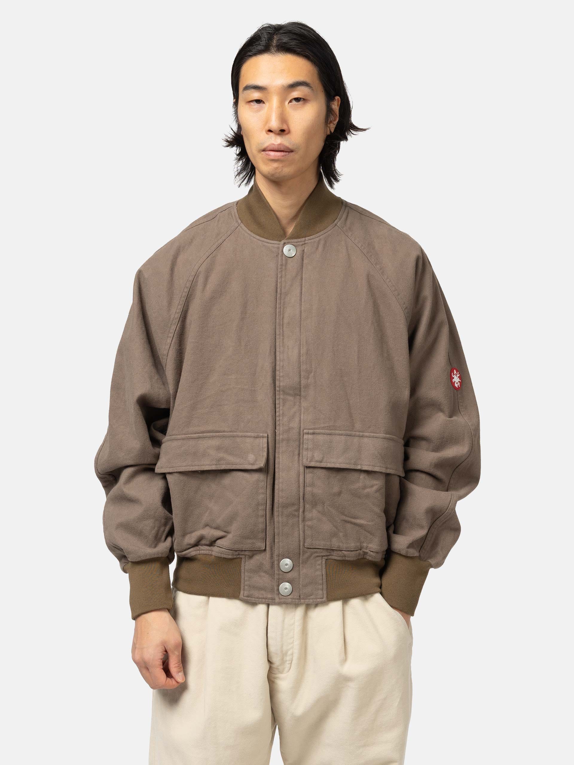Cav Empt Cotton Flannel Zip Jacket Brown