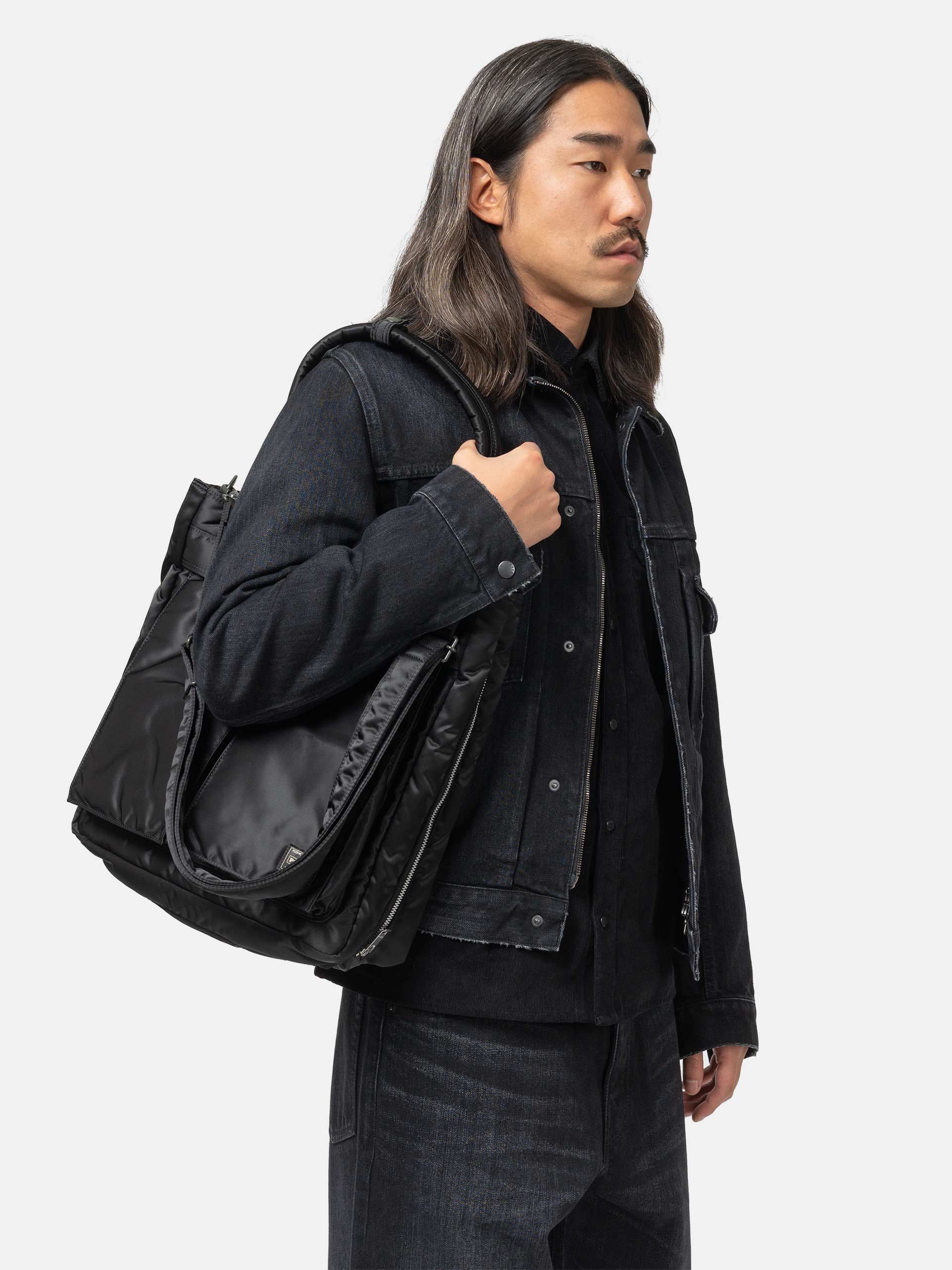 Porter TANKER Carrying Tote Bag Black