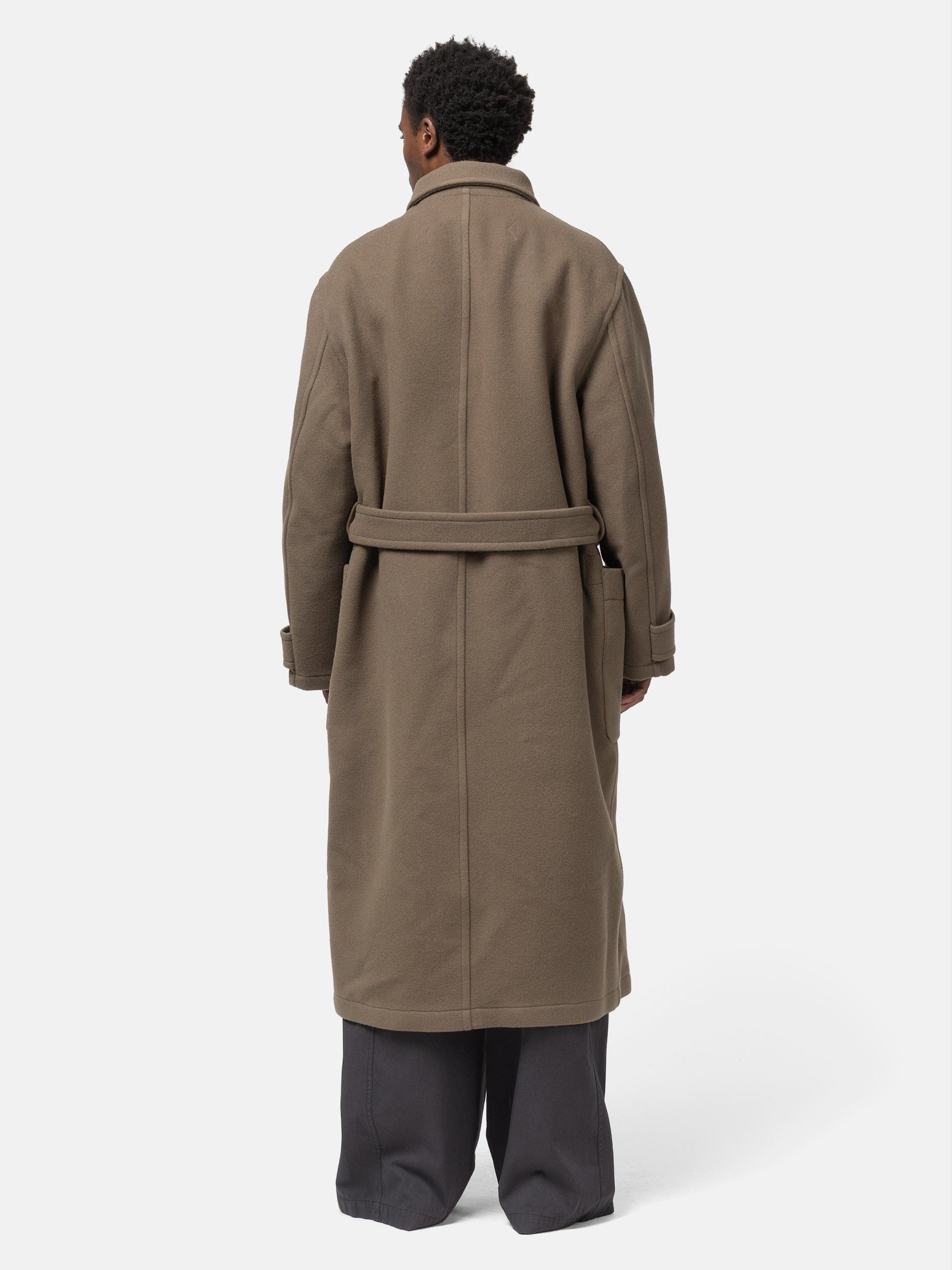 LEMAIRE Wrap Coat Dark Squirrel