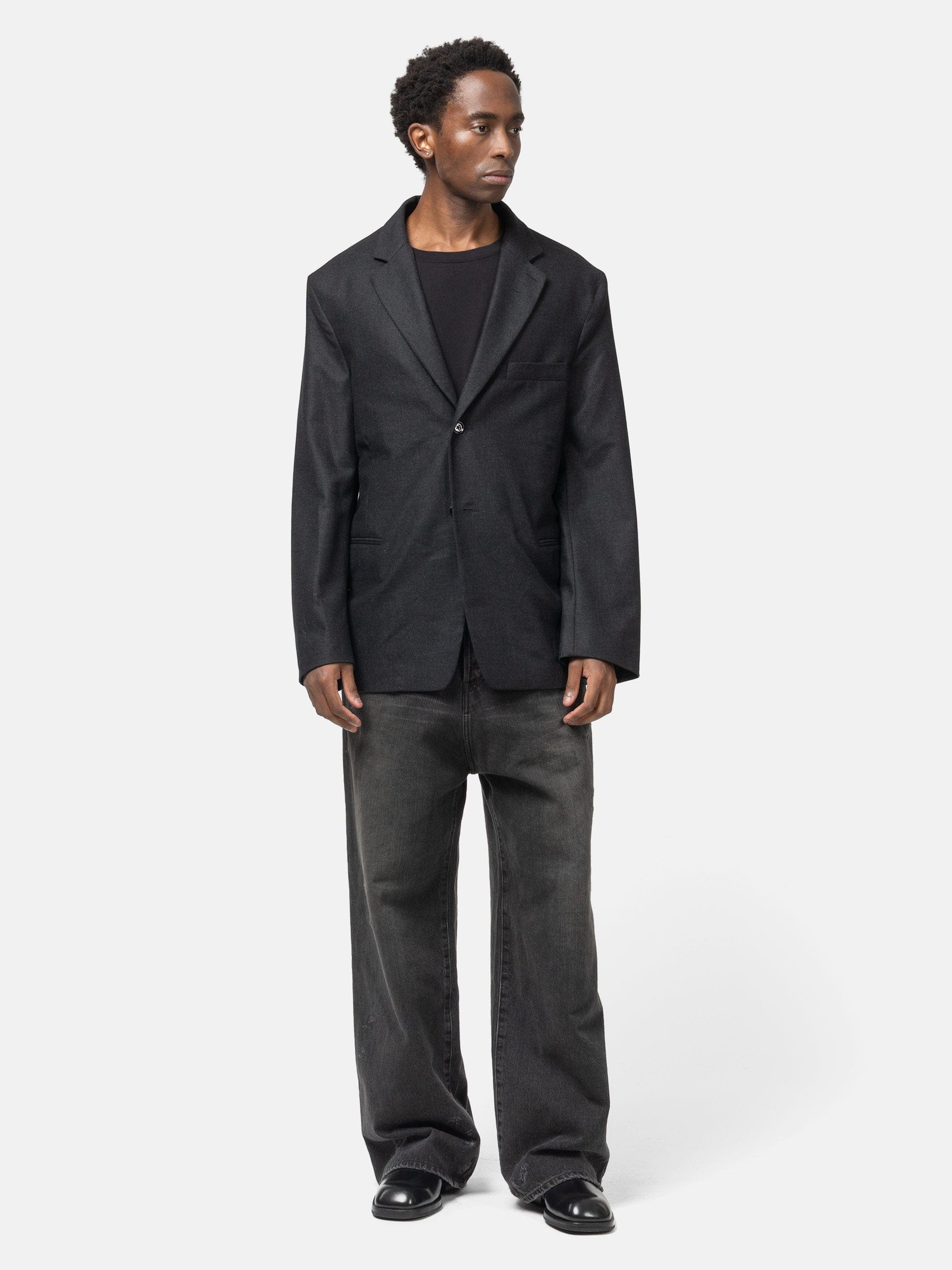LEMAIRE Soft SB Jacket Anthracite/Grey