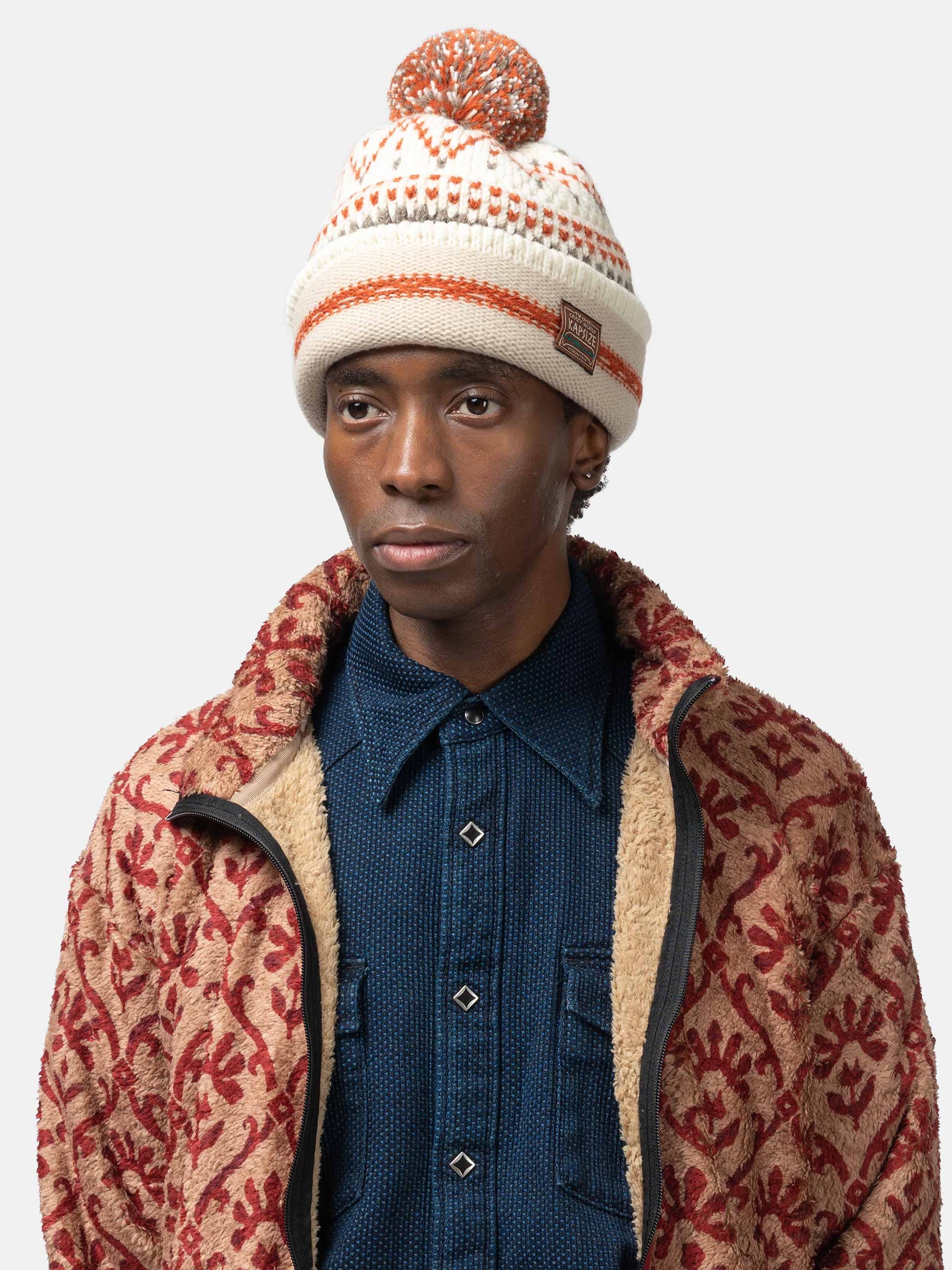KAPITAL 5G Wool Knit Cap White