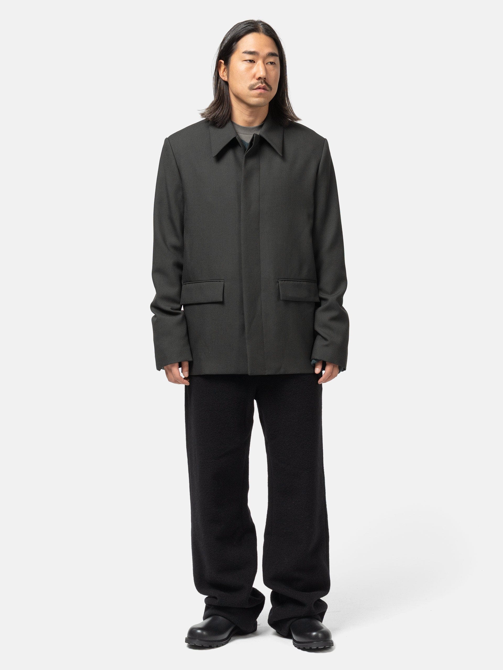 Rier Wool Jacket Tourbe Rustic