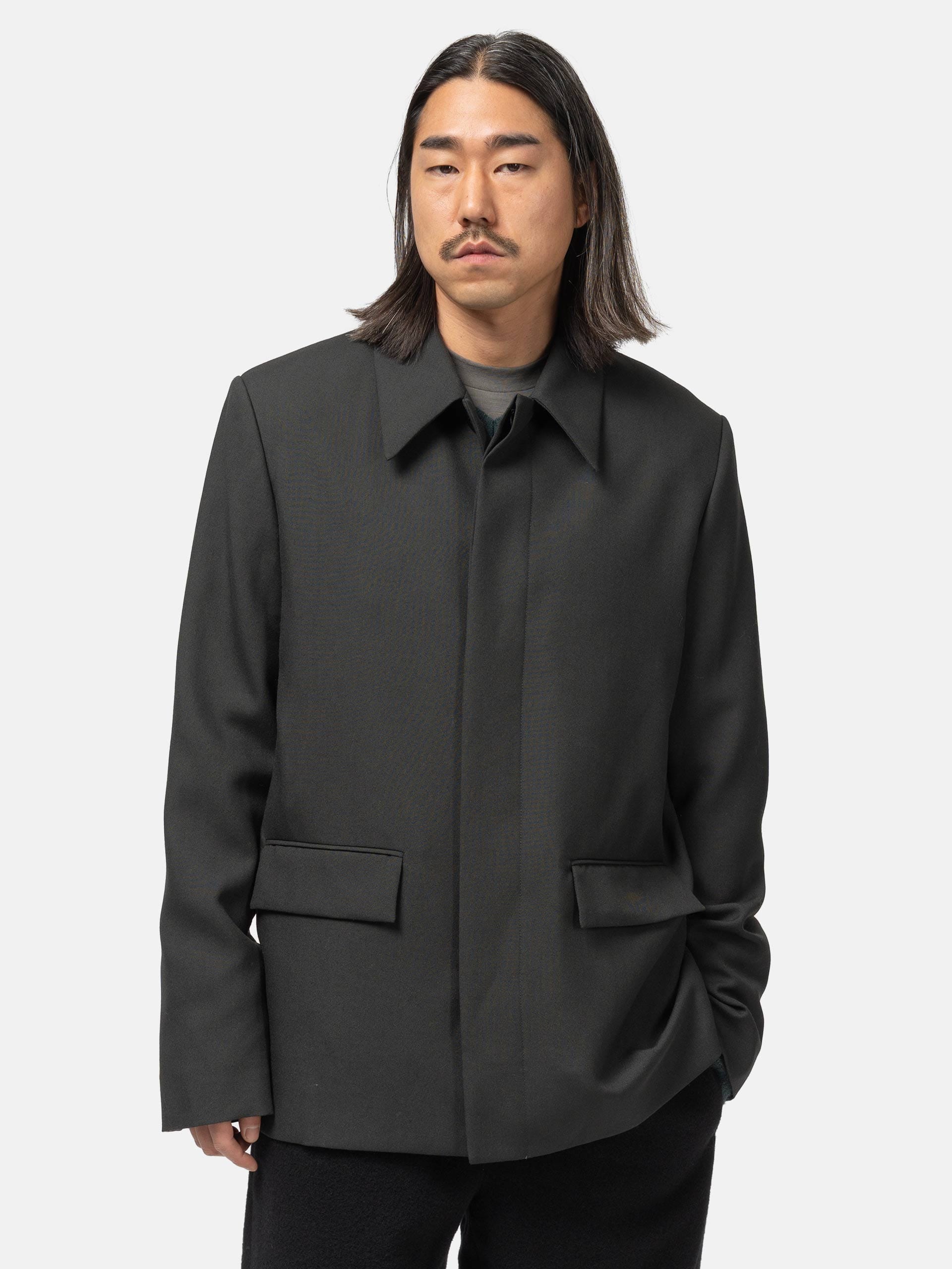 Rier Wool Jacket Tourbe Rustic