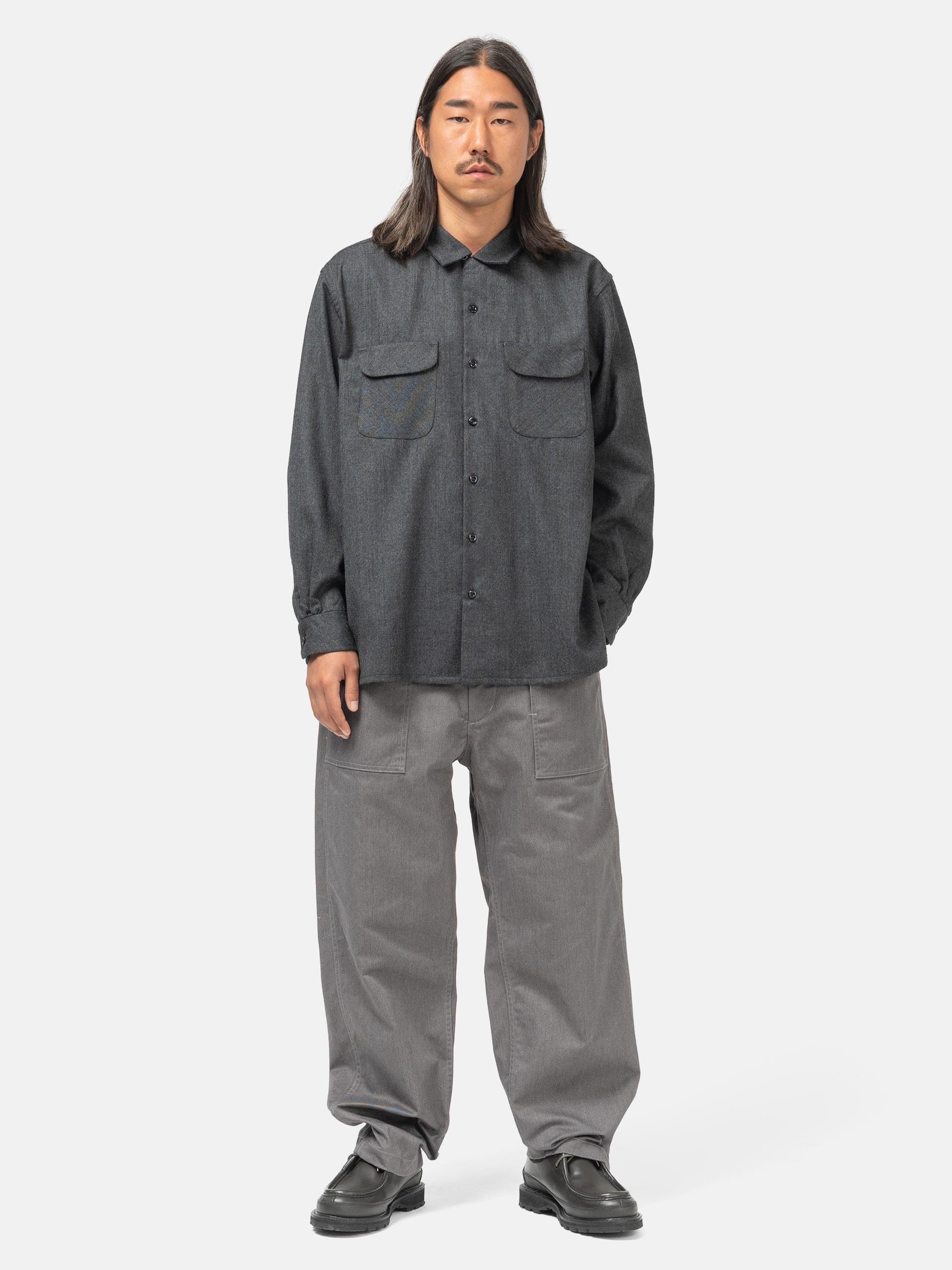 Engineered Garments Classic Shirt Worsted Wool Charcoal